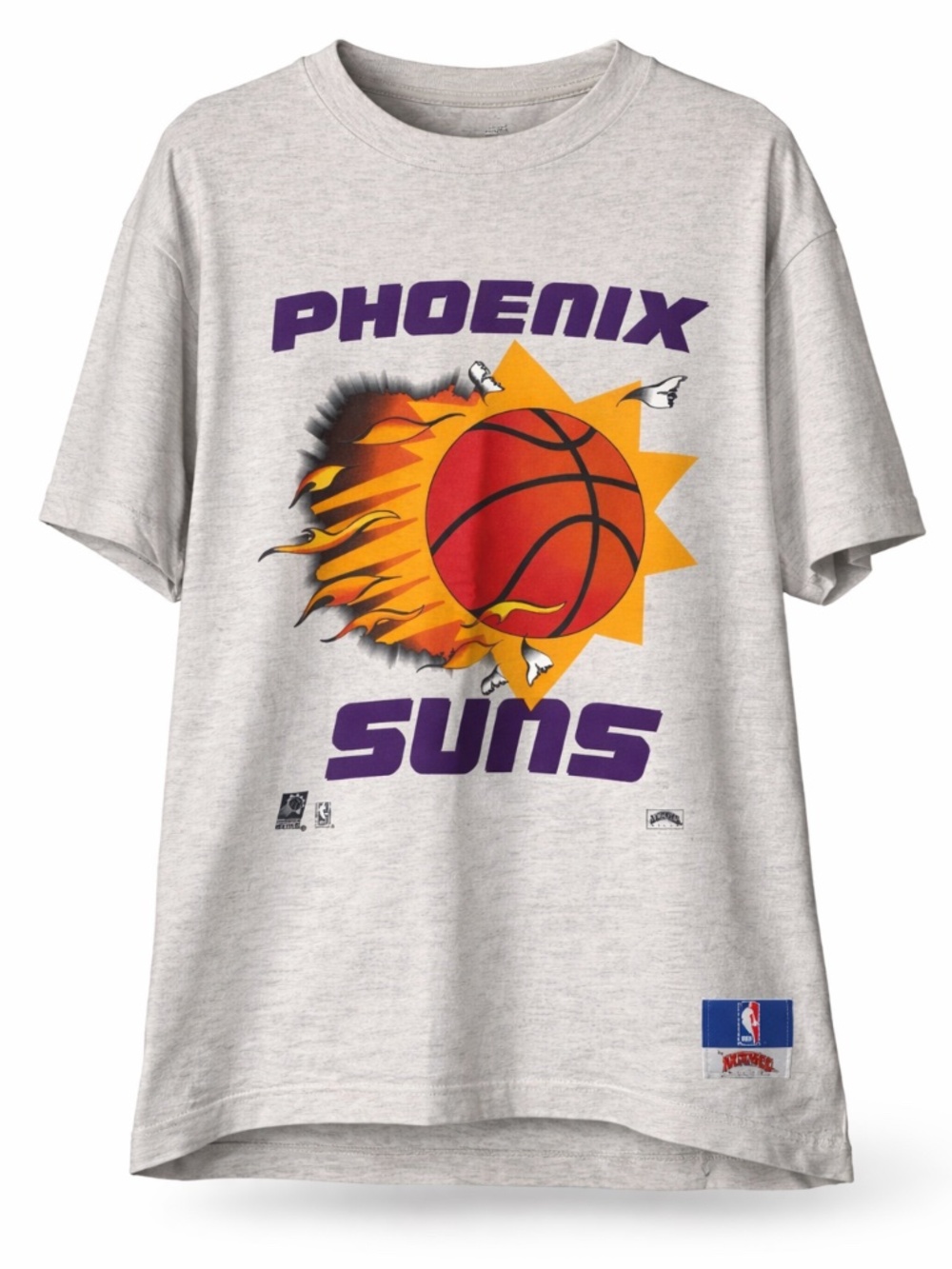 Vintage Phoenix Suns Nutmeg Mills 90s NBA Single Stitch Tee USA M